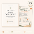 The Habit Reset Workbook: Build Better Habits, Break Patterns & Stay Consistent