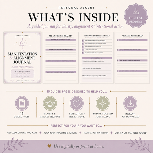 The Manifestation & Alignment Journal: Clarify Your Vision, Shift Your Mindset & Take Aligned Action