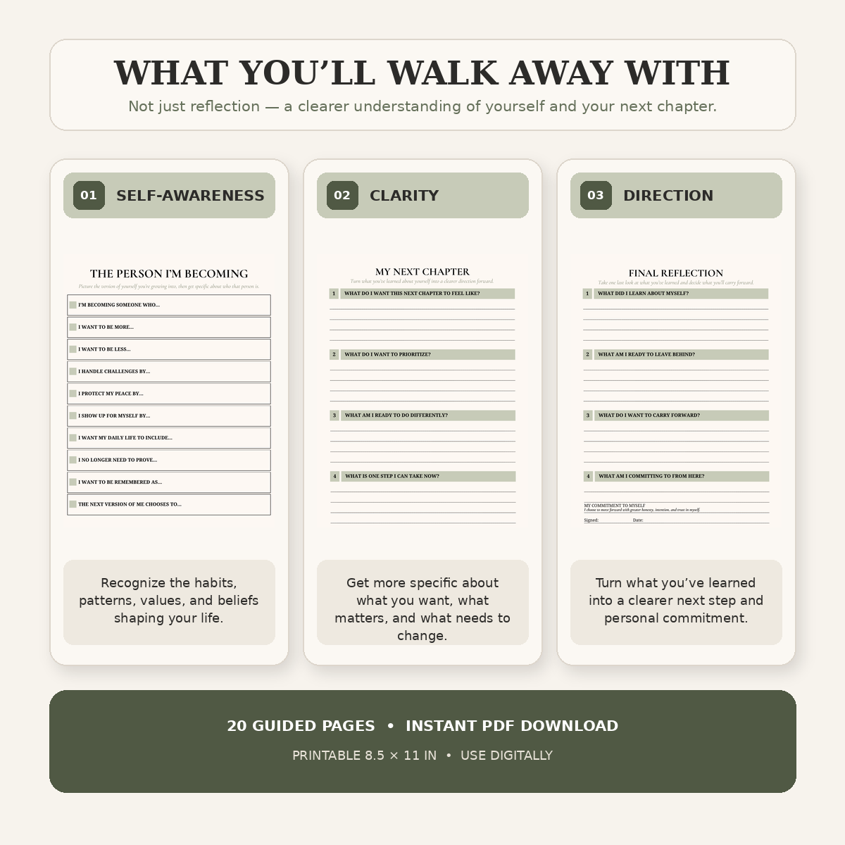 The Self-Discovery Journal: Guided Journal for Clarity, Identity & Personal Growth
